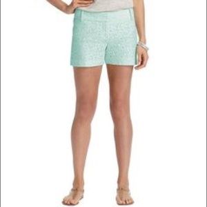 Loft Marisa lace mint shorts size 6